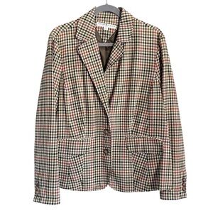 Women's Checkered Blazer